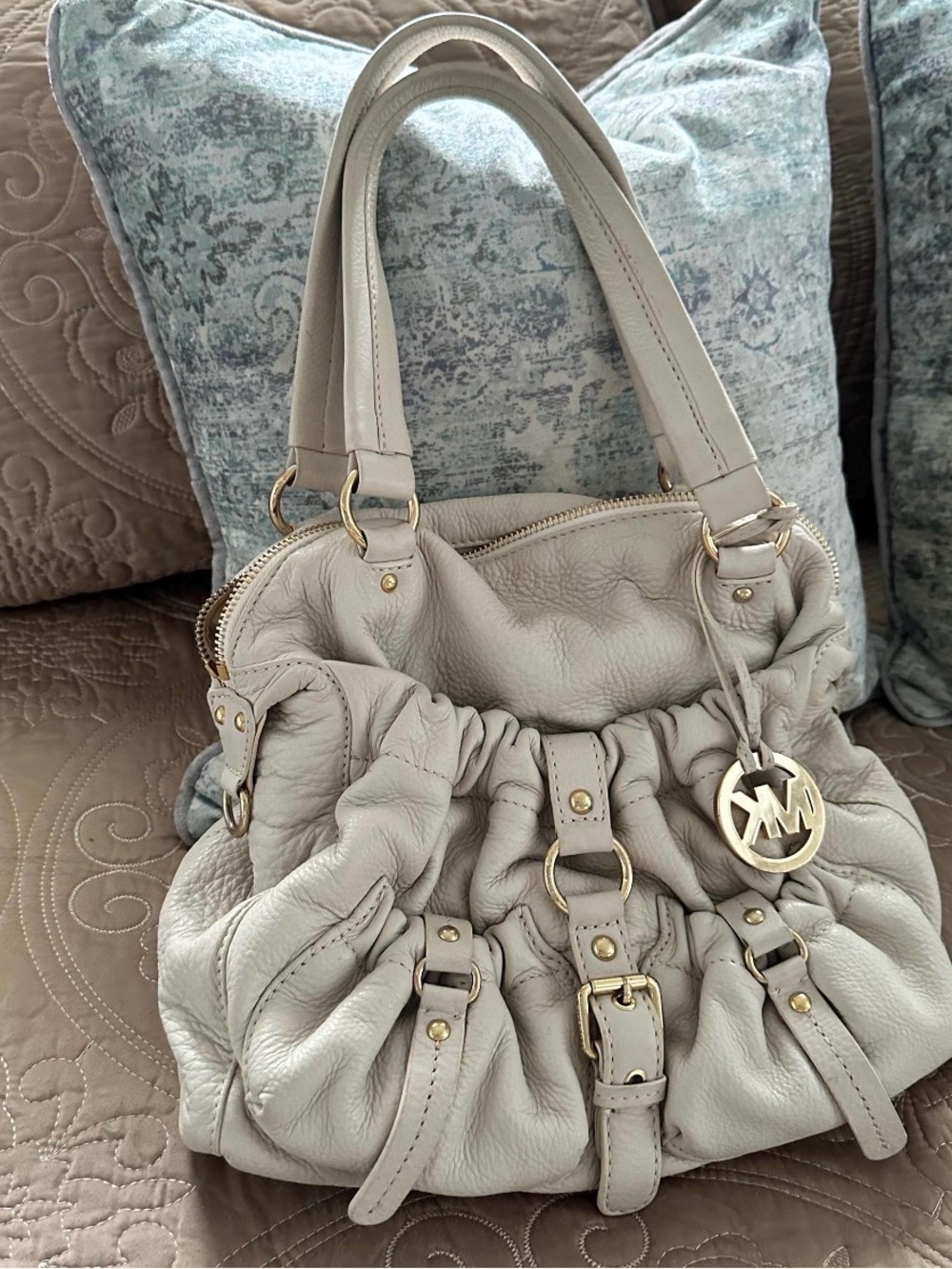 Vintage Michael Kors Pebbled Leather Shoulder Bag
